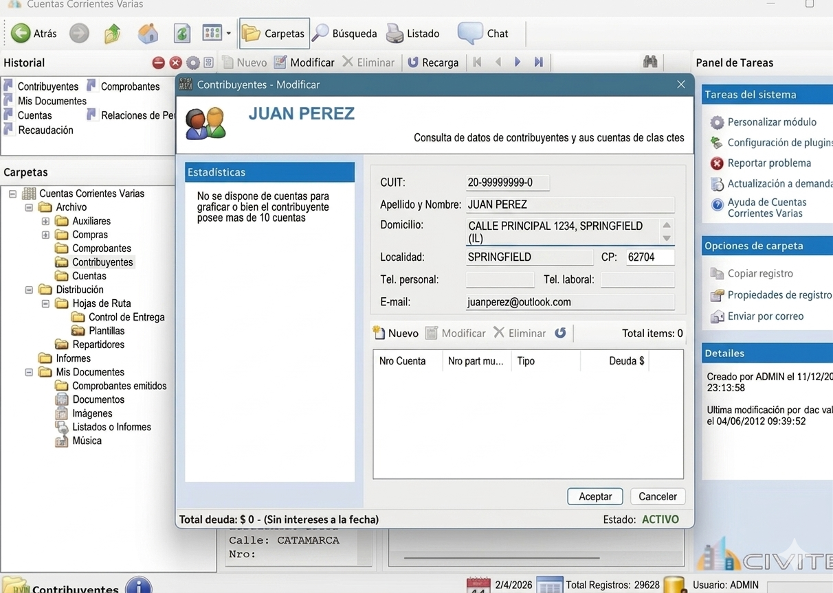 Legajo del Contribuyente